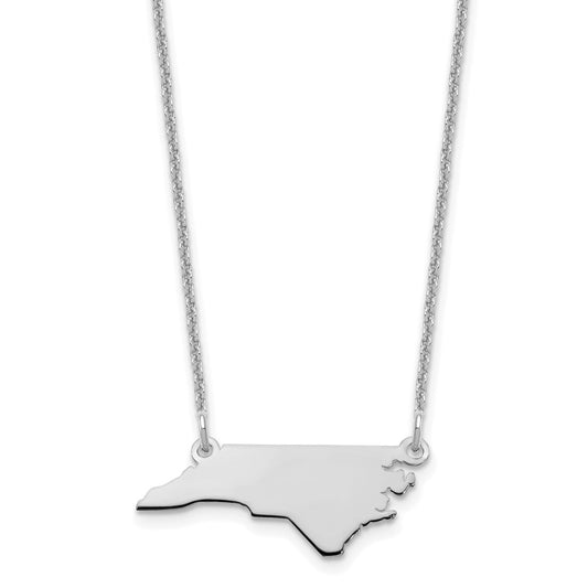14KW North Carolina State Necklace