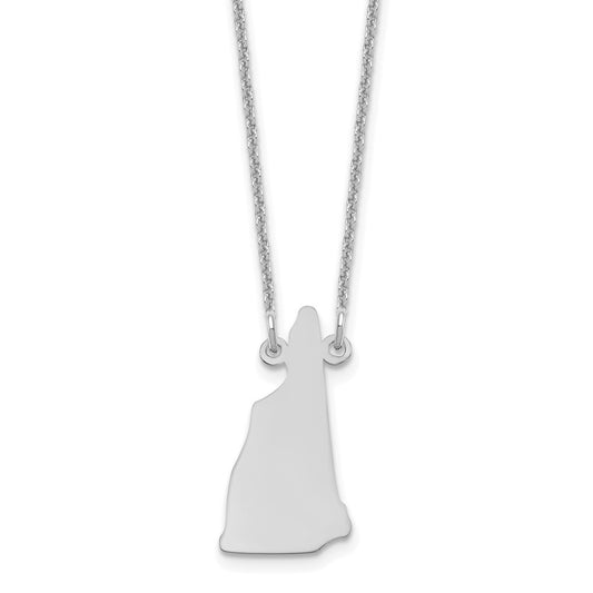 14KW New Hampshire State Necklace