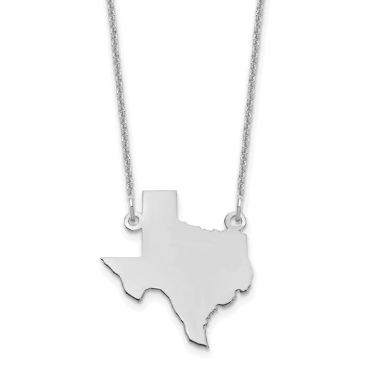 14KW Texas State Necklace
