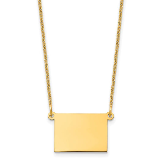 14KY Colorado State Necklace