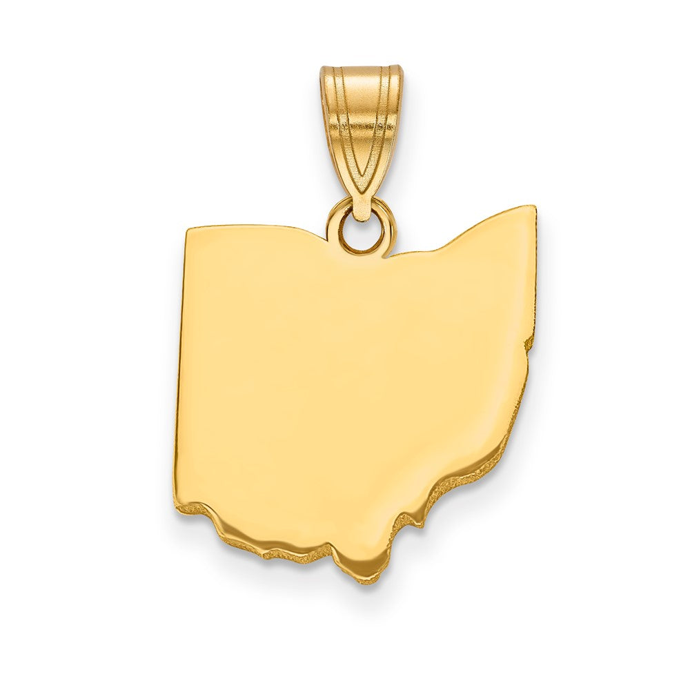 14KY Ohio State Pendant