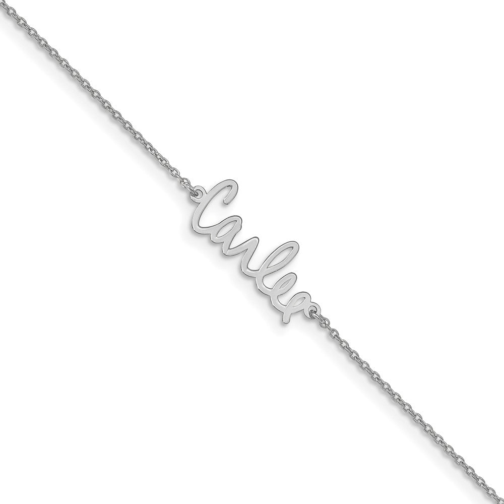 10k White Gold Signature Bracelet