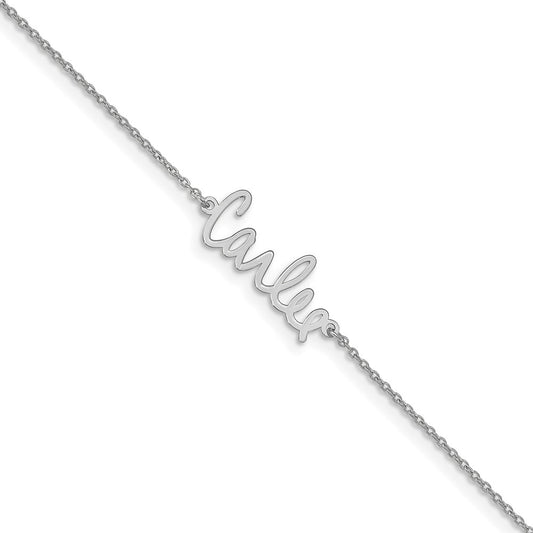 10k White Gold Signature Bracelet