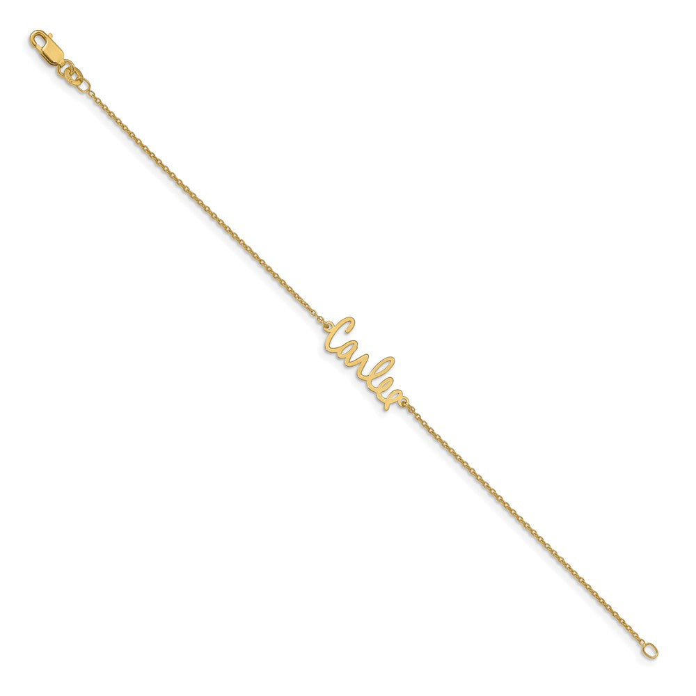 14k Yellow Gold Signature Bracelet