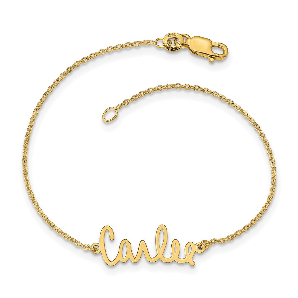 14k Yellow Gold Signature Bracelet