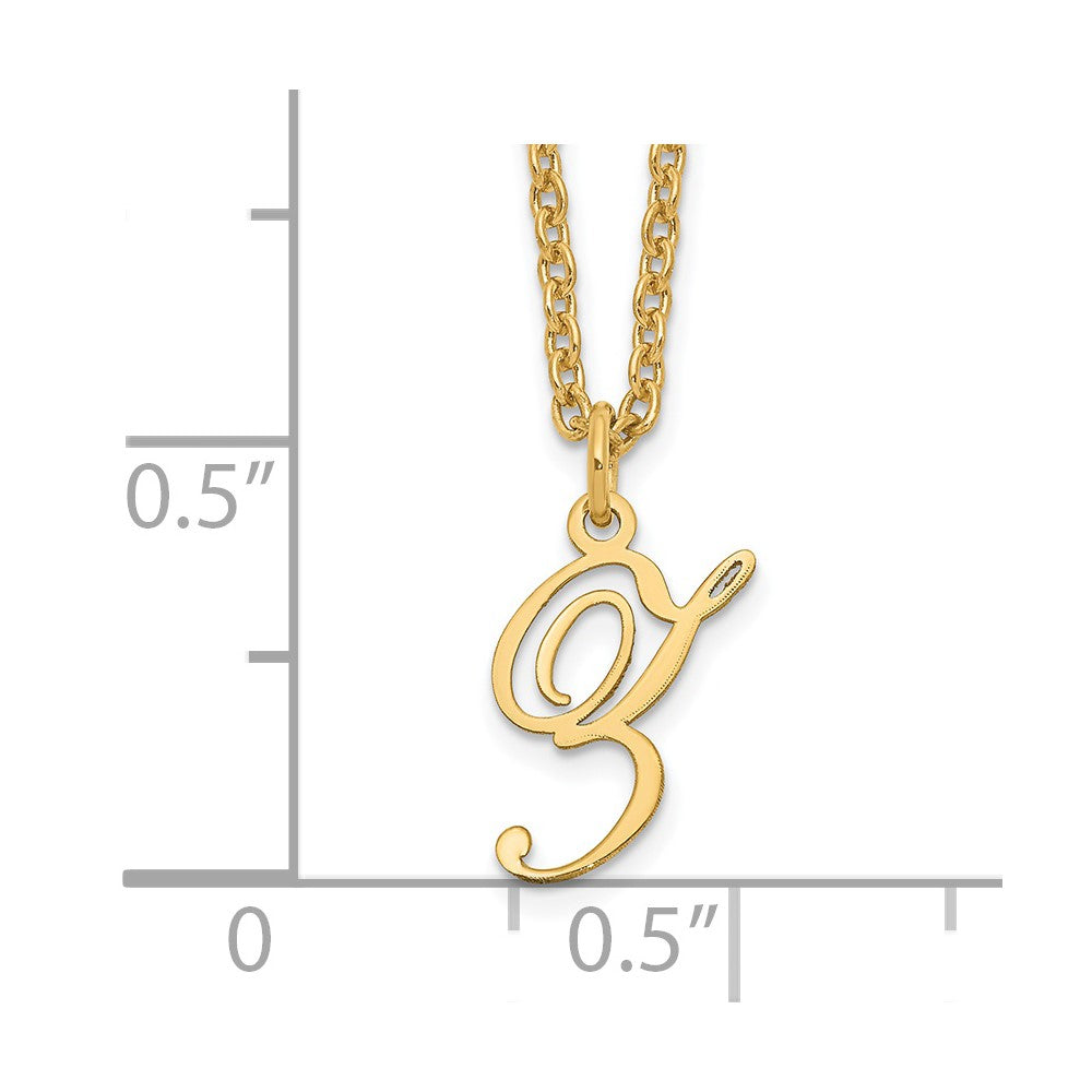 Sterling Silver Gold-plated Letter Z Initial Necklace