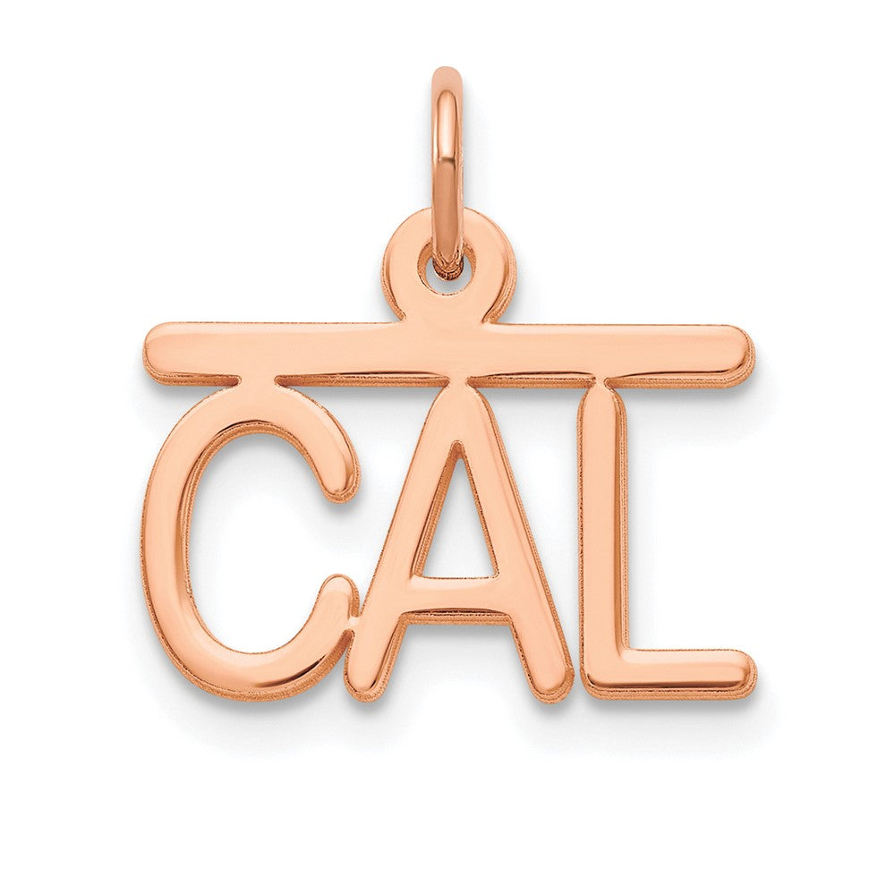 Sterling Silver/Rose-plated Top Bar Name Plate