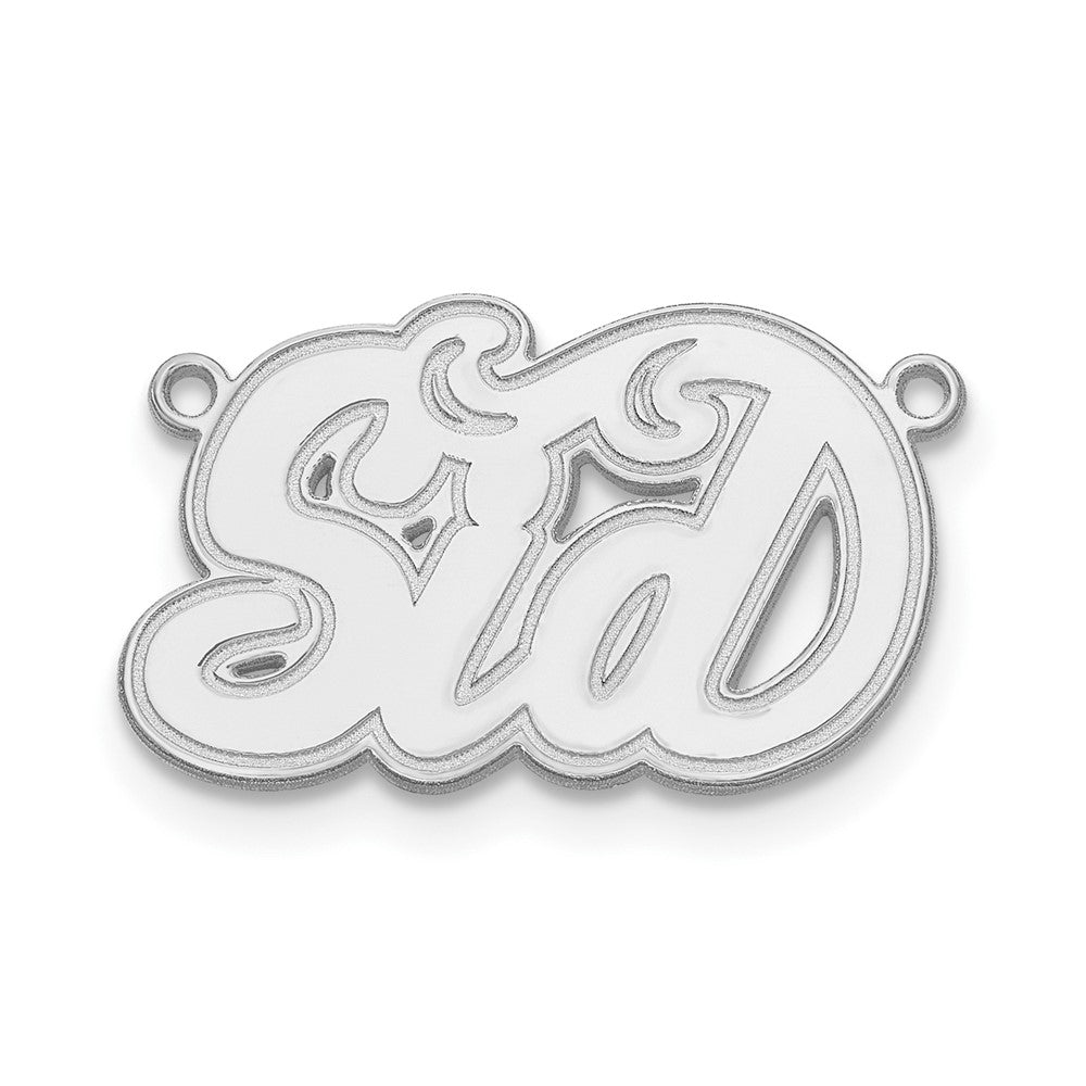 Sterling Silver/Rhodium-plated Etched Name Plate