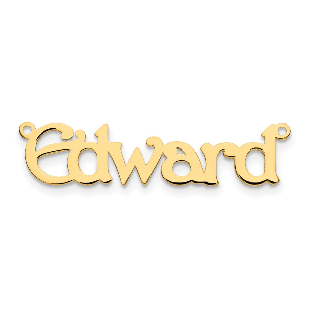 Sterling Silver/Gold-plated Polished Name Plate