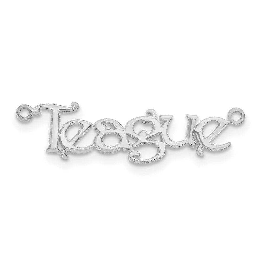 Sterling Silver/Rhodium-plated Name Plate