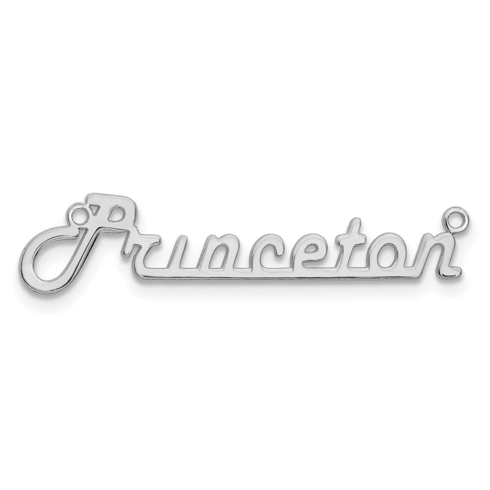Sterling Silver/Rhodium-plated Underlined Name Plate