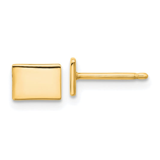 Sterling Silver/Gold-plated Colorado State Earrings