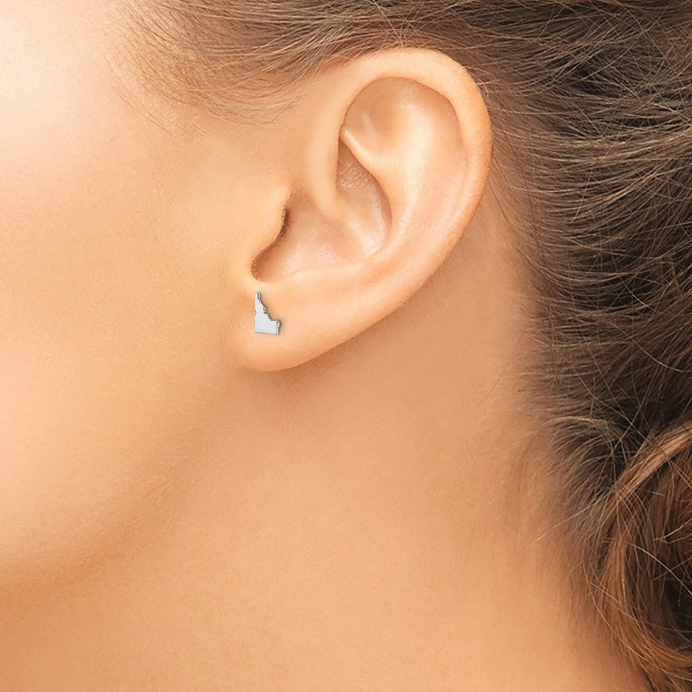 14KW Idaho State Earrings