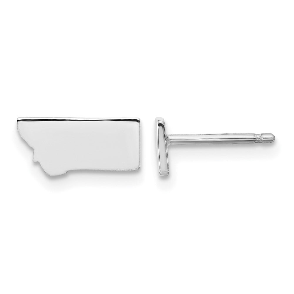 14KW Montana State Earrings