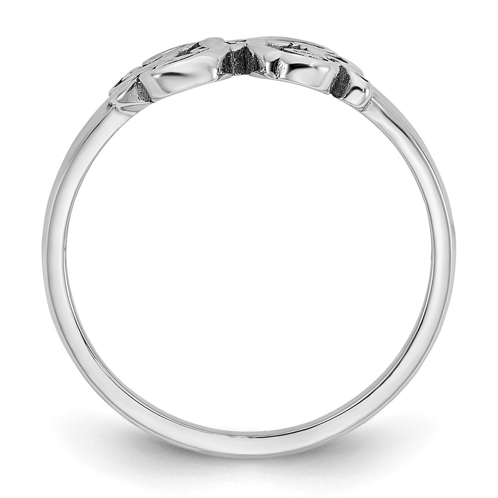 14k White Gold Monogram Ring