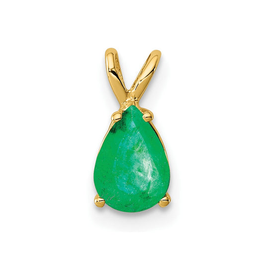 14k Emerald pendant