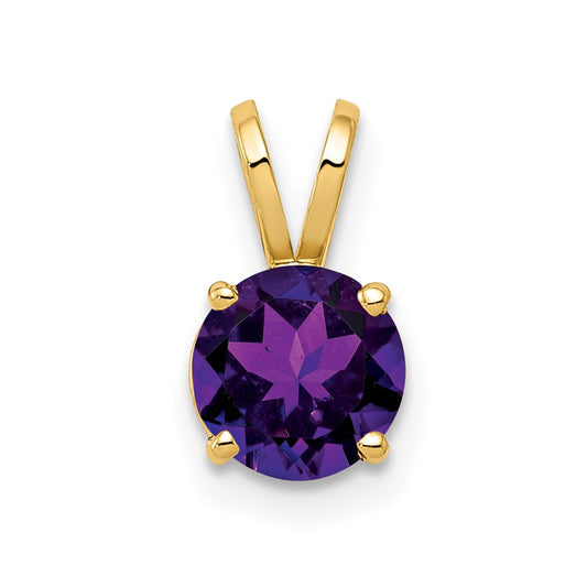 14k Amethyst pendant