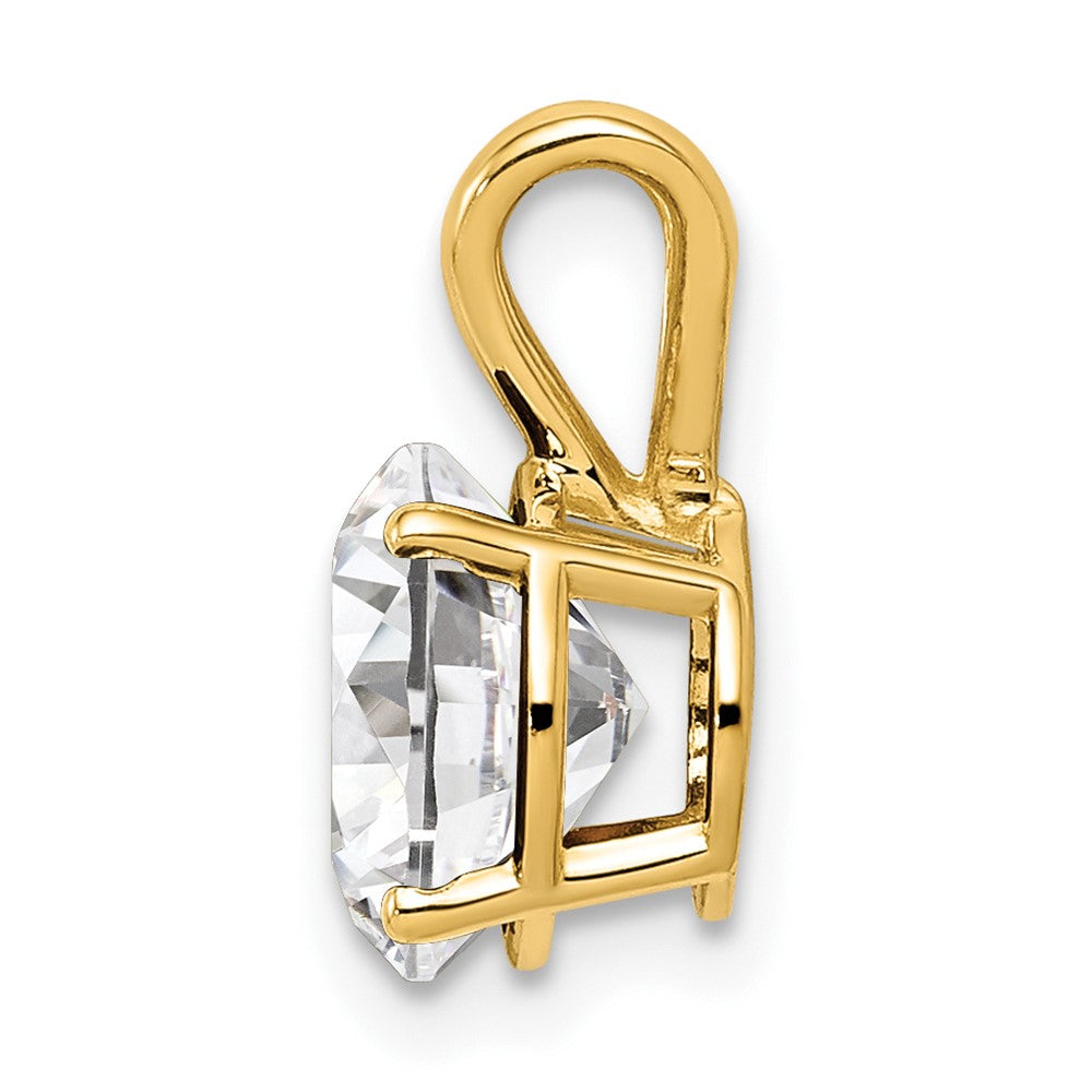 14k 8mm Cubic Zirconia pendant