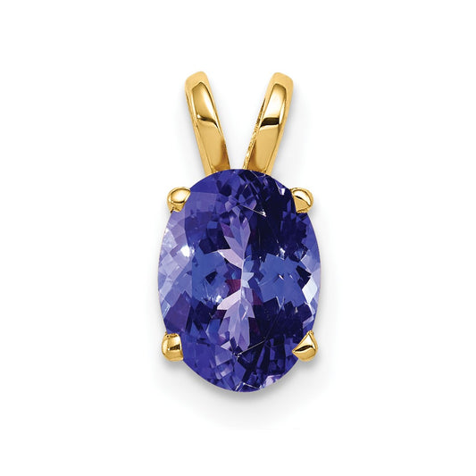 14k 8x6mm Oval Tanzanite pendant