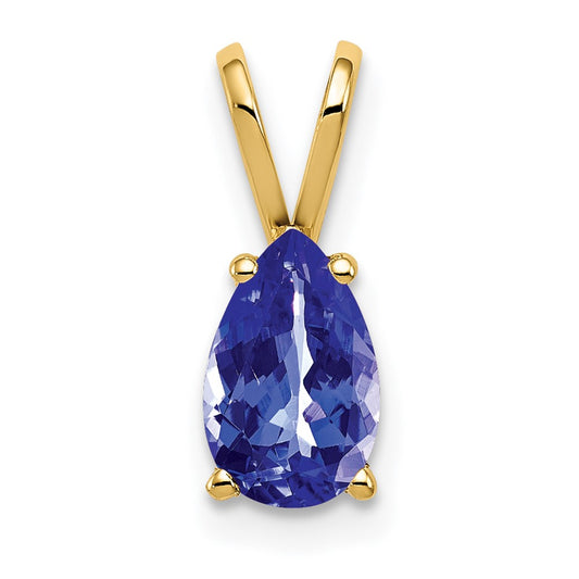 14k 8x5mm Pear Tanzanite pendant