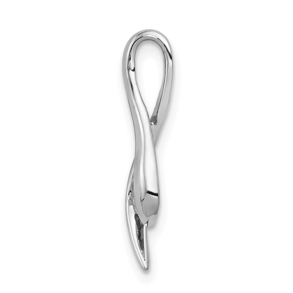 14k White Gold 3mm Tanzanite Pendant