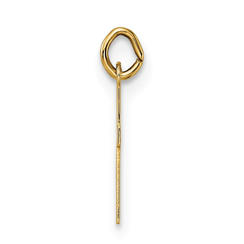 14k Polished Solid Cross Pendant