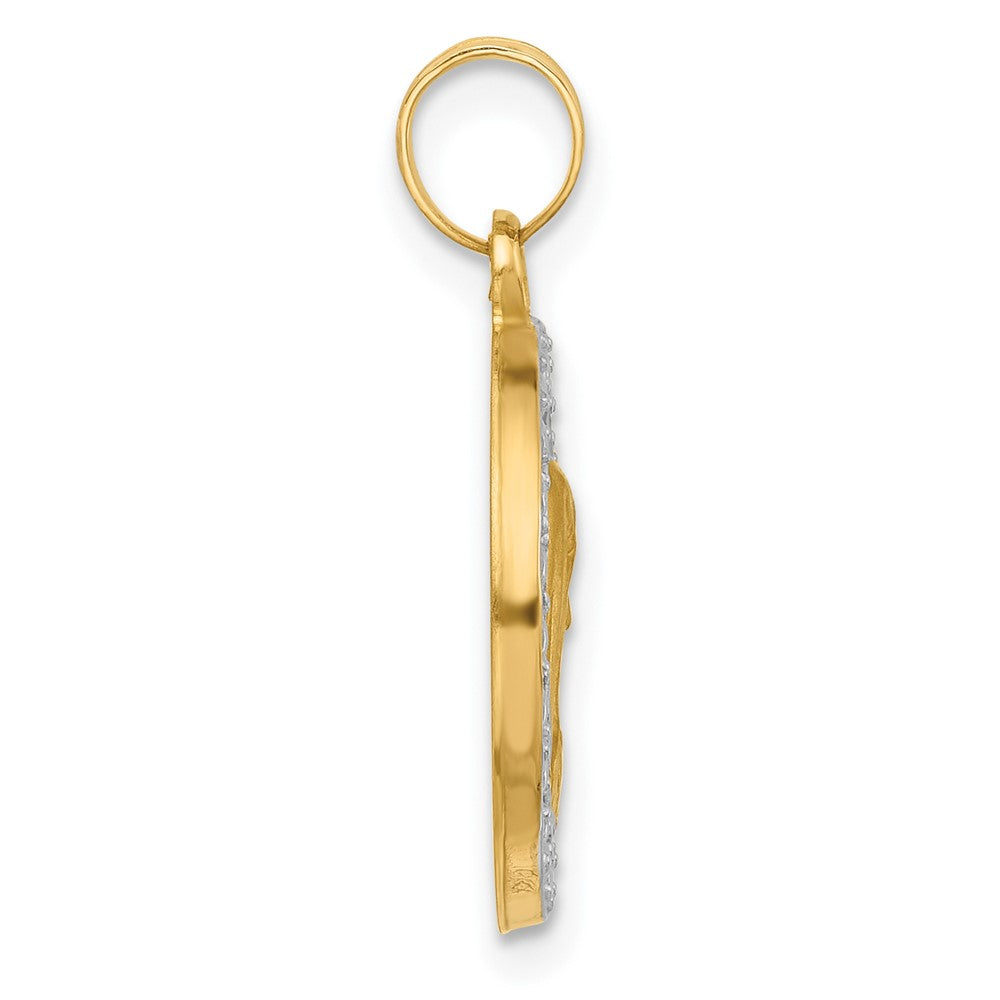 14k and Rhodium Hollow of Sorrows Pendant