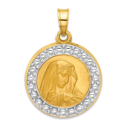 14k and Rhodium Hollow of Sorrows Pendant