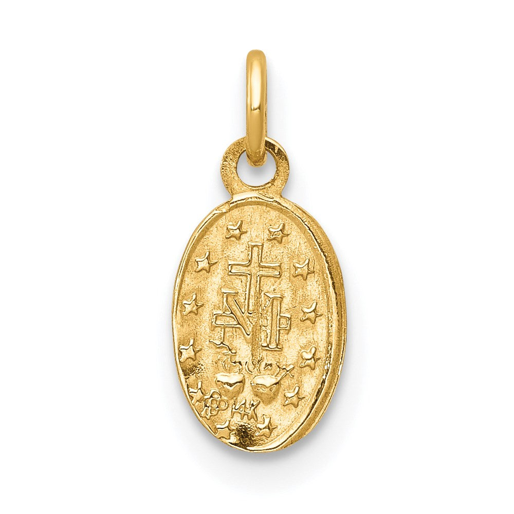 14k Virgin Mary Medal Charm
