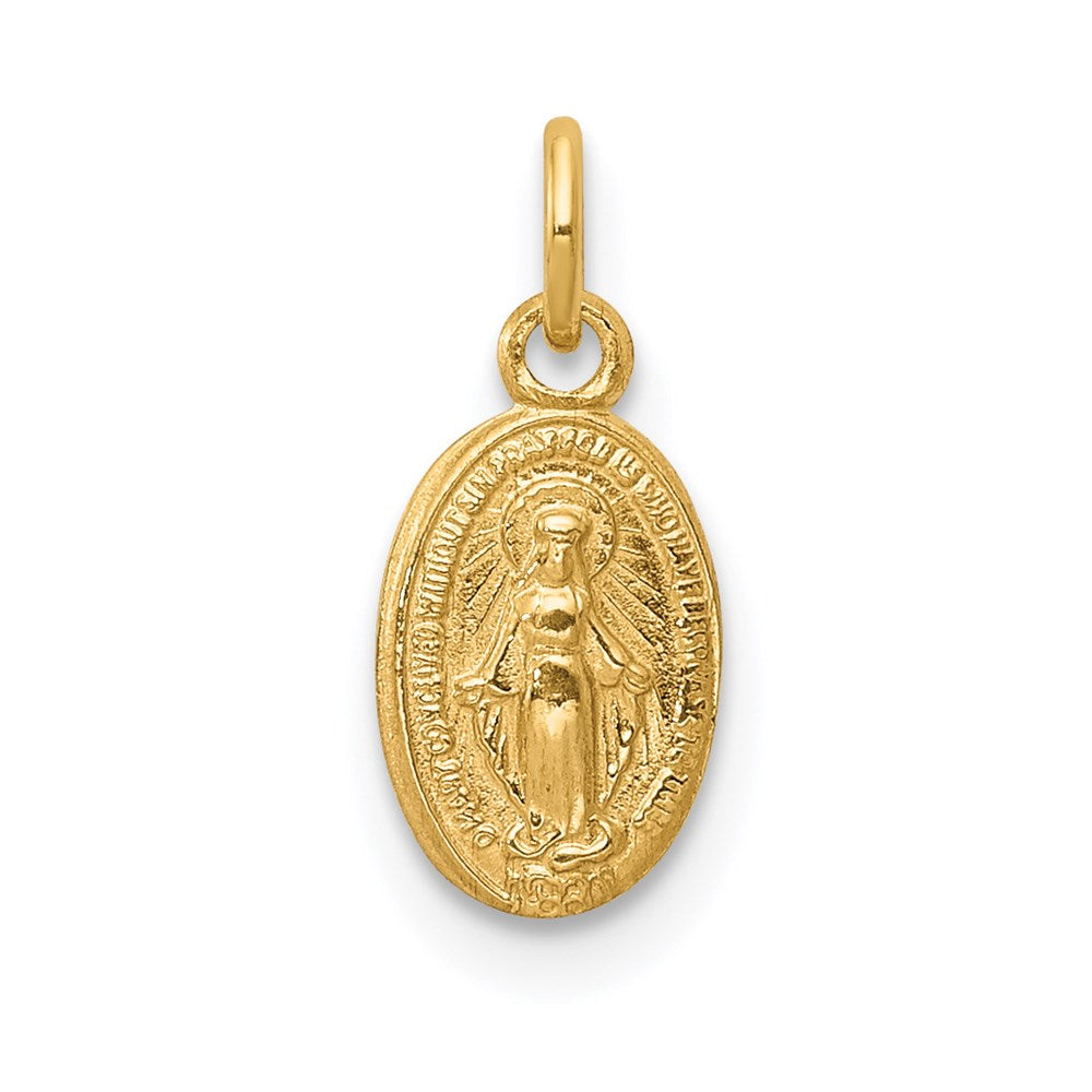 14k Virgin Mary Medal Charm