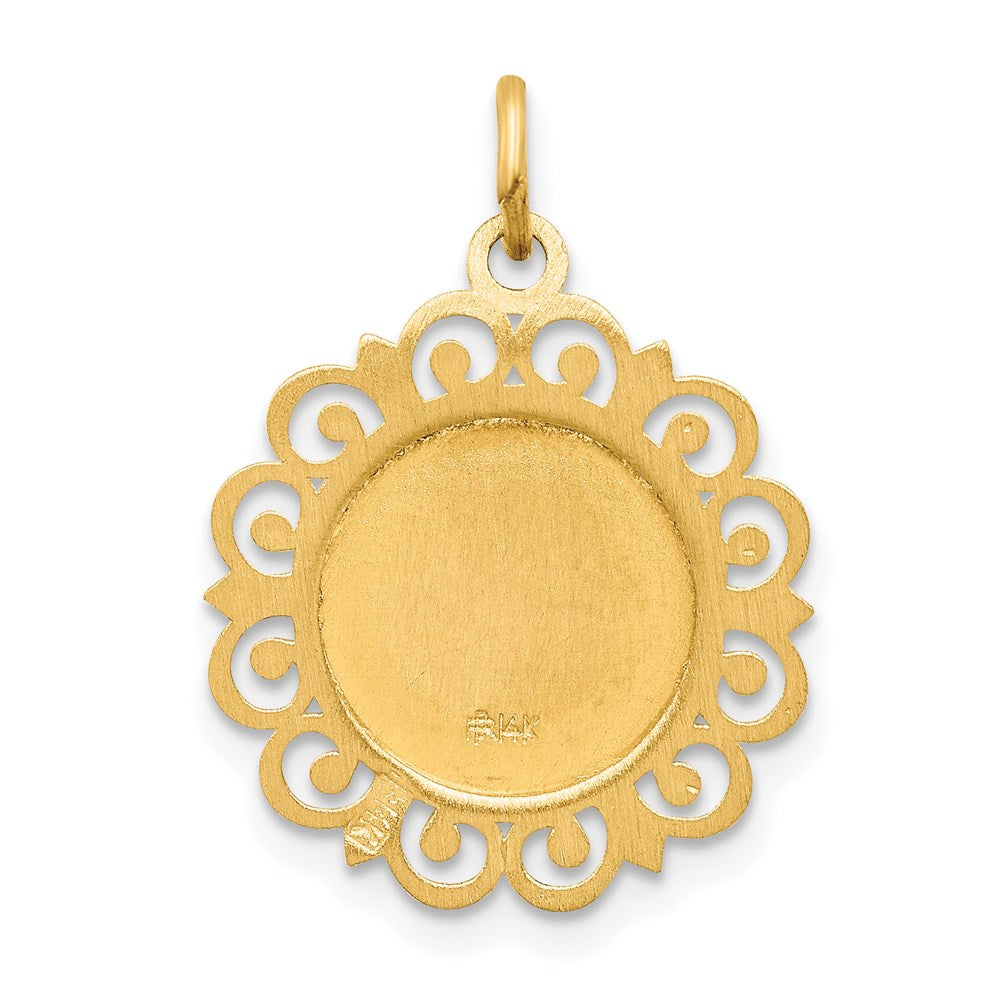 14k Our of Perpetual Help Medal Charm