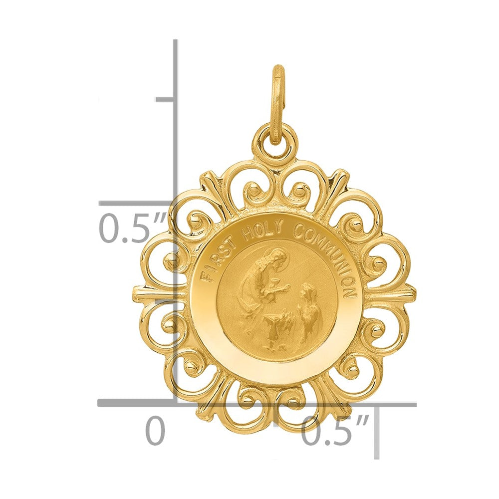 14k First Holy Communion Charm
