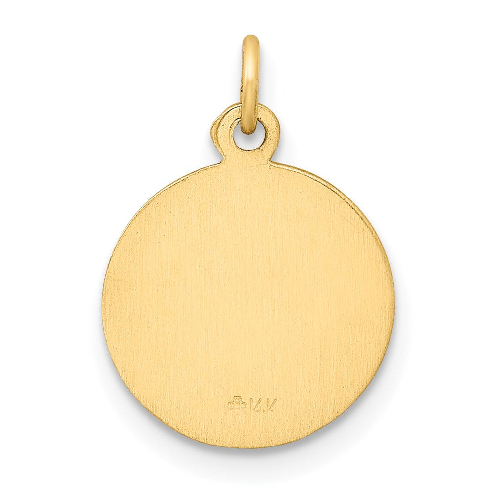 14k Our Of The Assumption Medal Charm