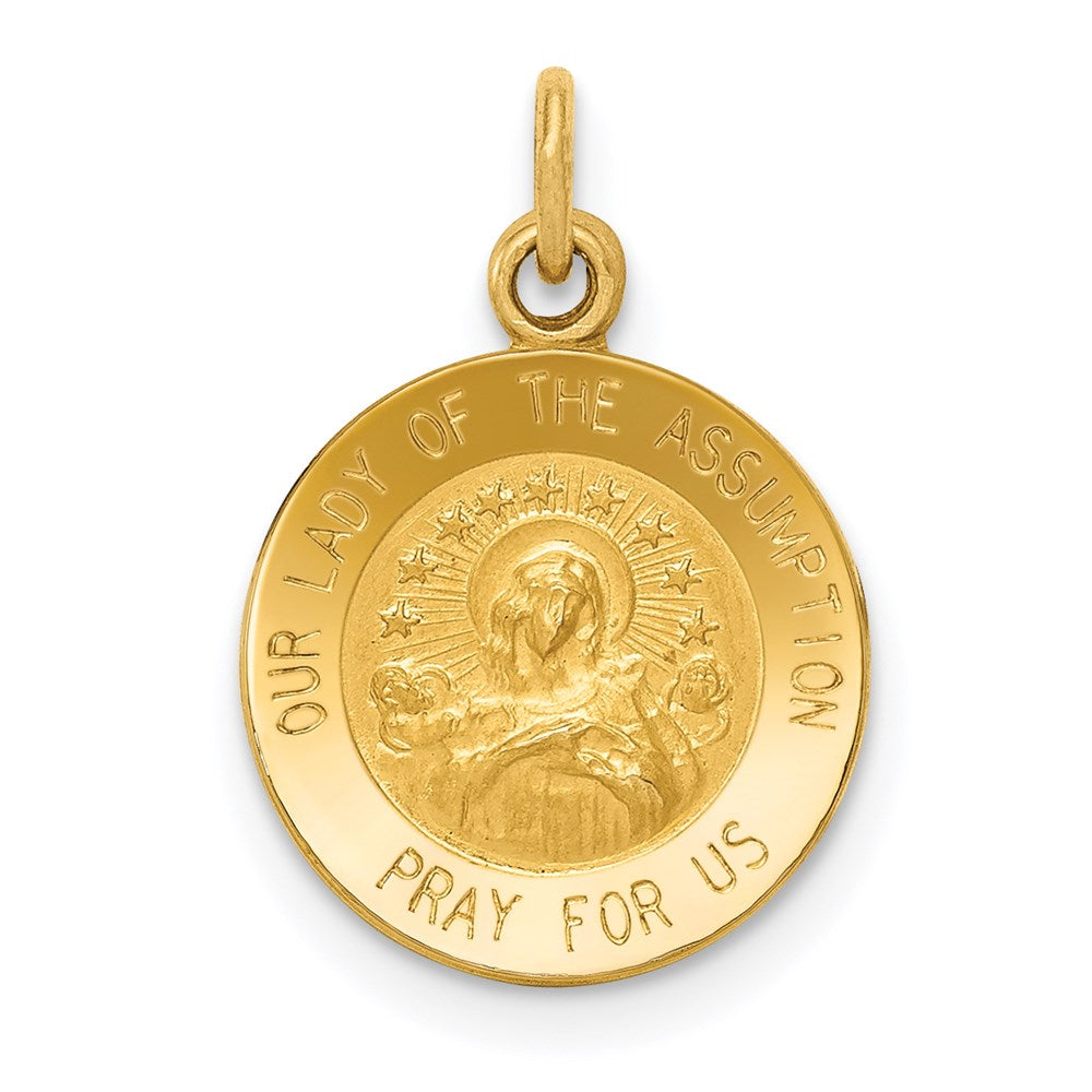 14k Our Of The Assumption Medal Charm