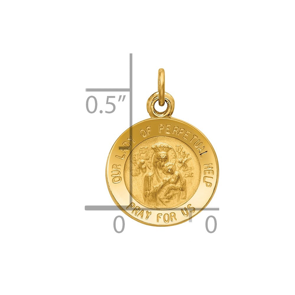 14k Our of Perpetual Help Medal Charm
