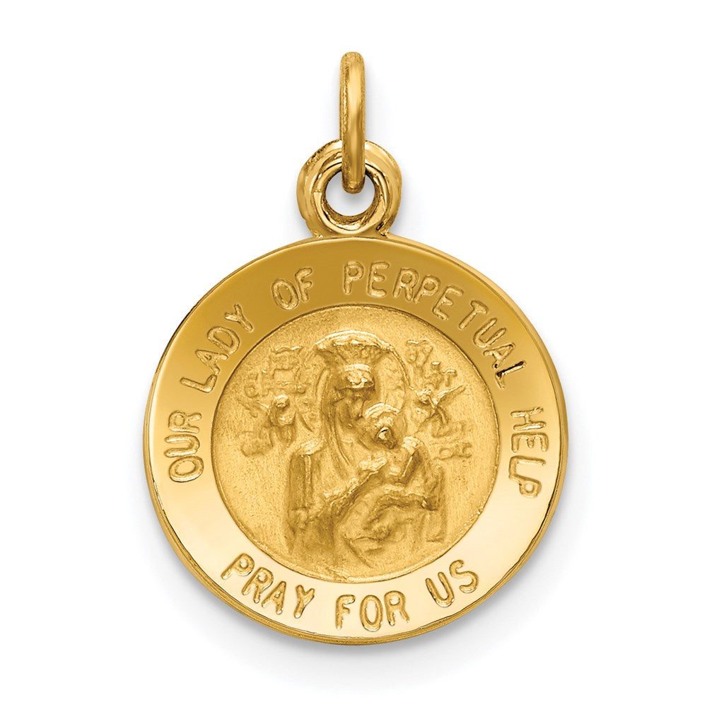 14k Our of Perpetual Help Medal Charm