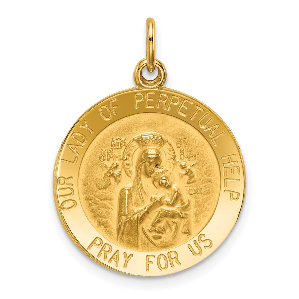 14k Our of Perpetual Help Medal Pendant