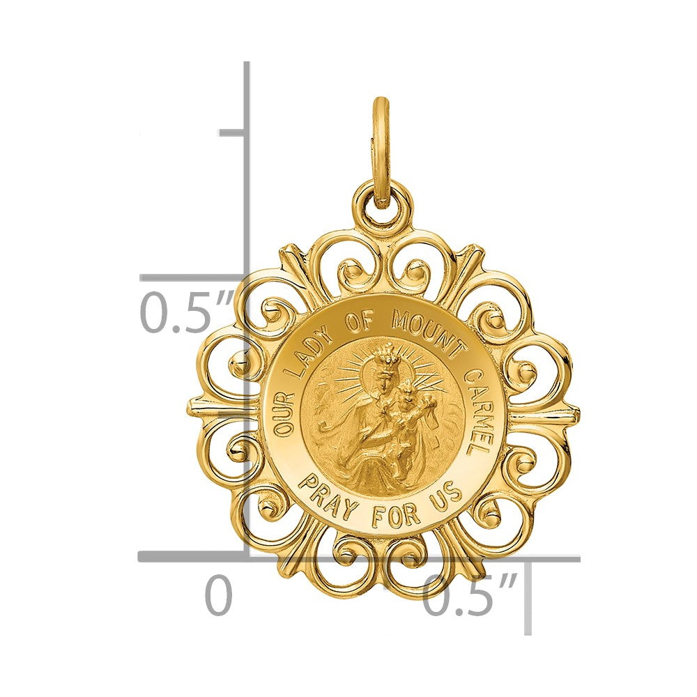 14k Our of Mt. Carmel Medal Charm