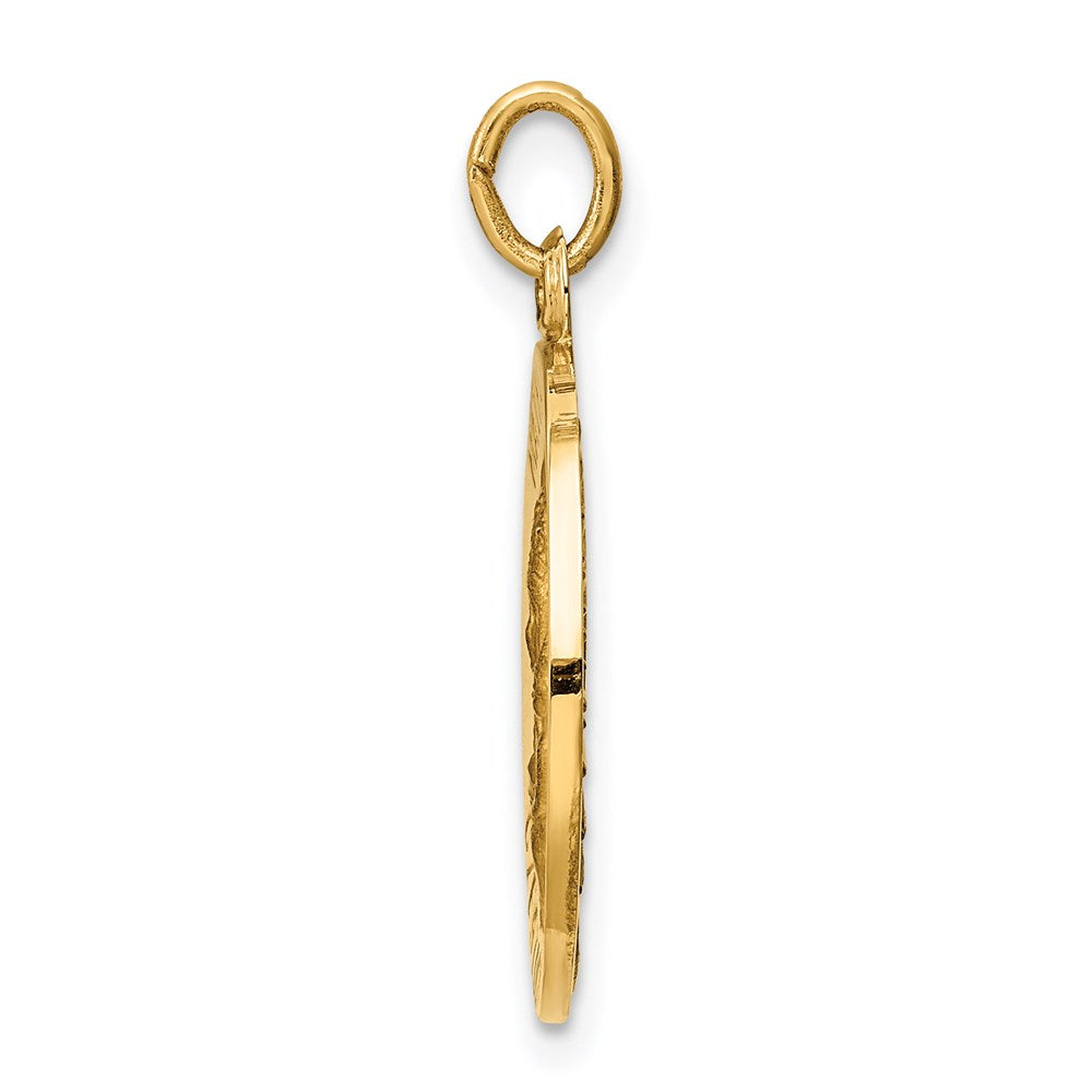 14k Matka Boska Medal Charm