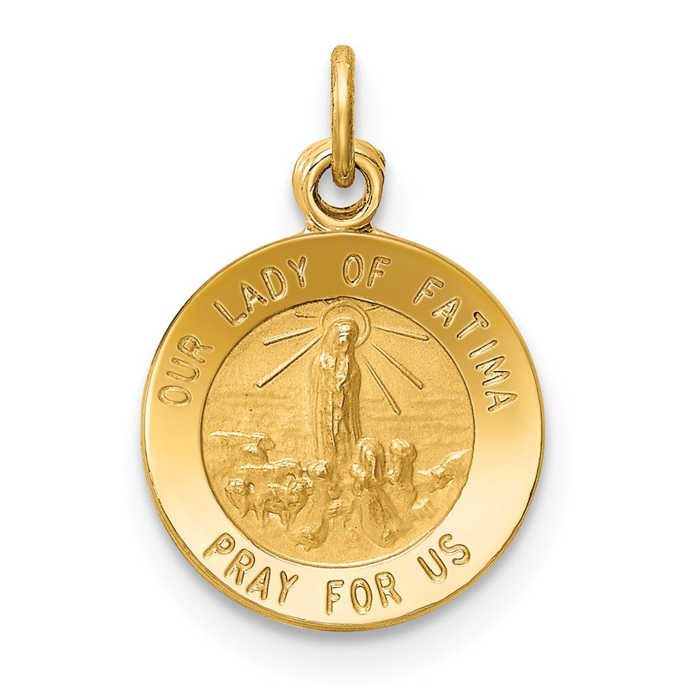 14k Our of Fatima Medal Charm