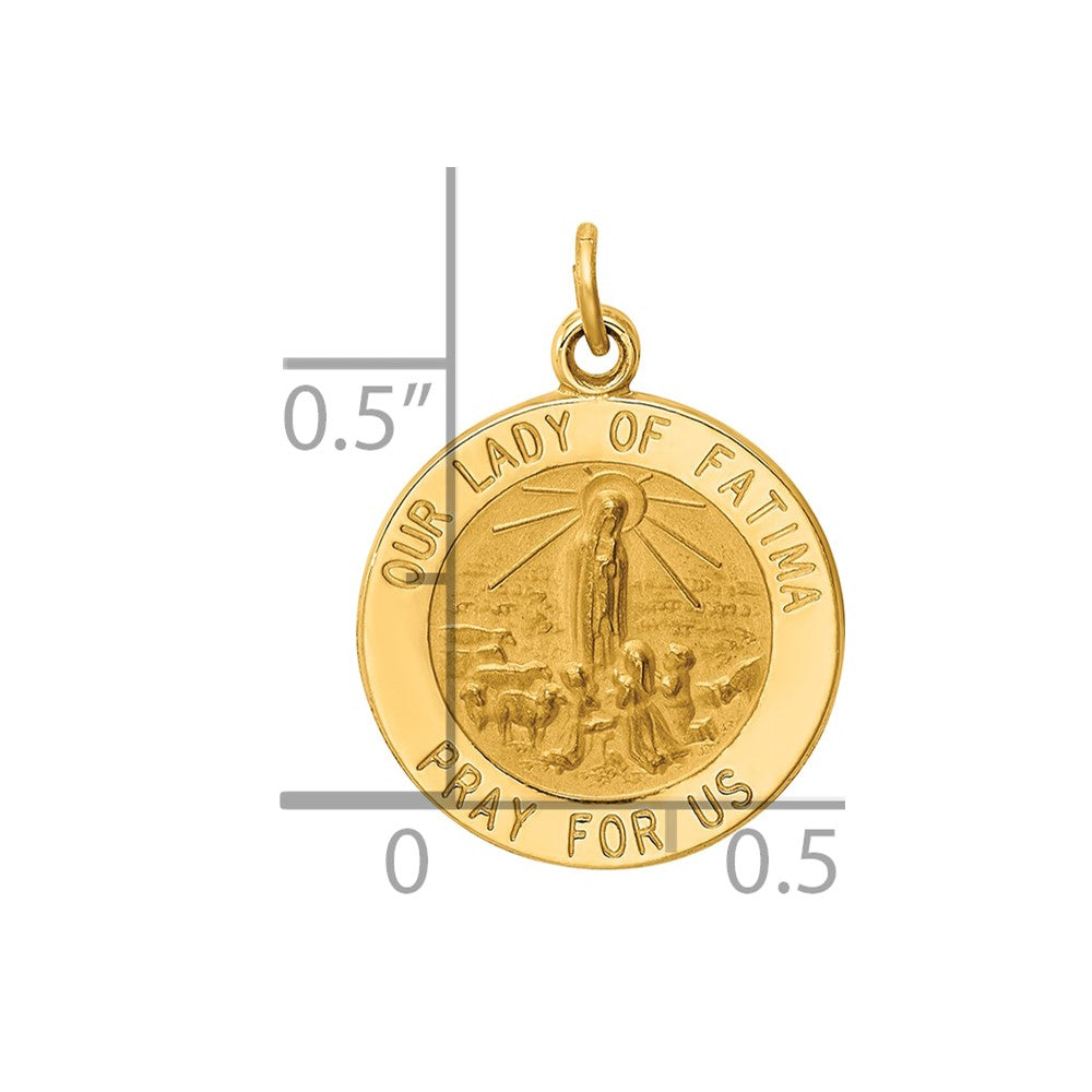 14k Our of Fatima Medal Charm