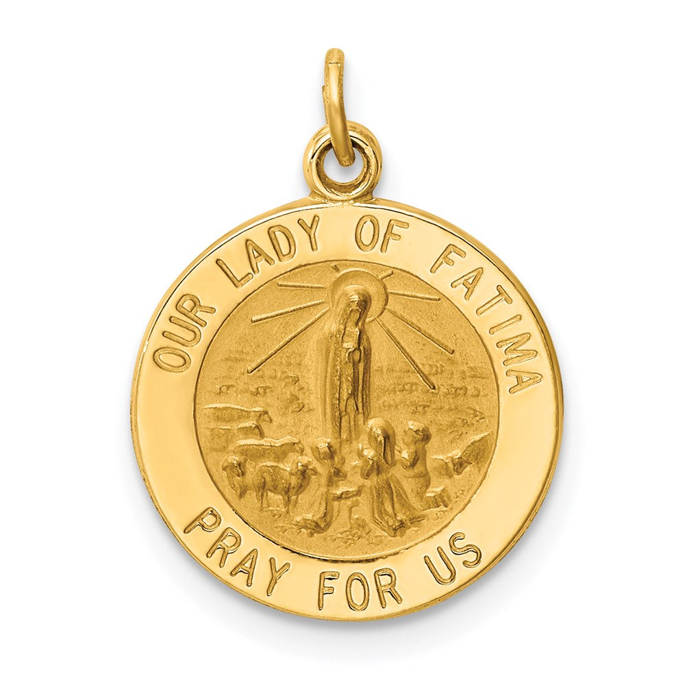14k Our of Fatima Medal Charm