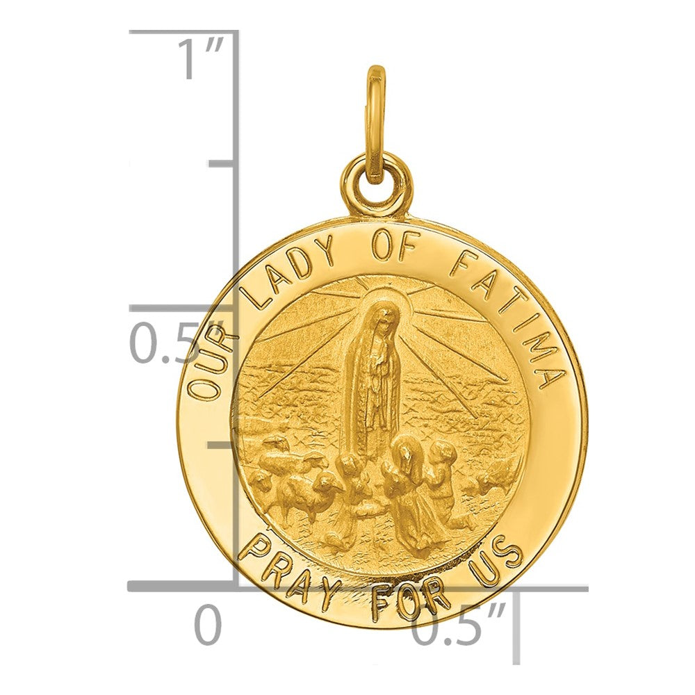 14k Our of Fatima Medal Pendant