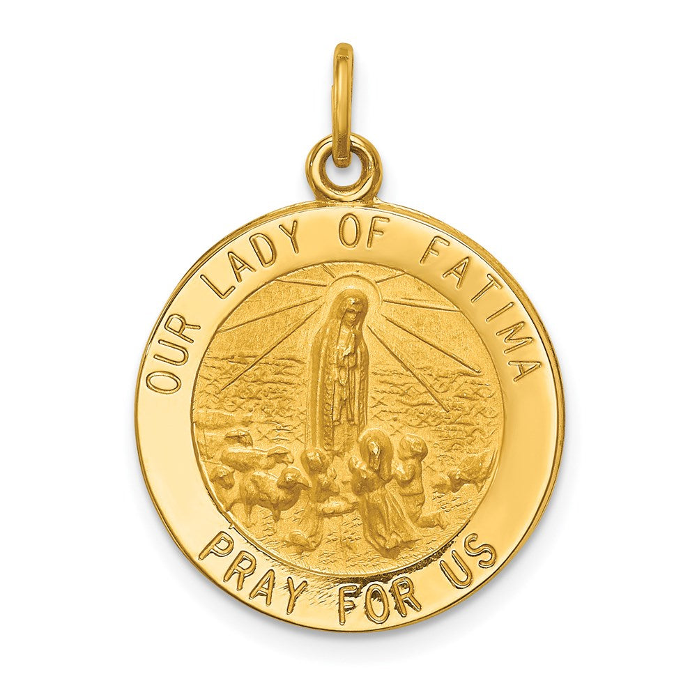 14k Our of Fatima Medal Pendant