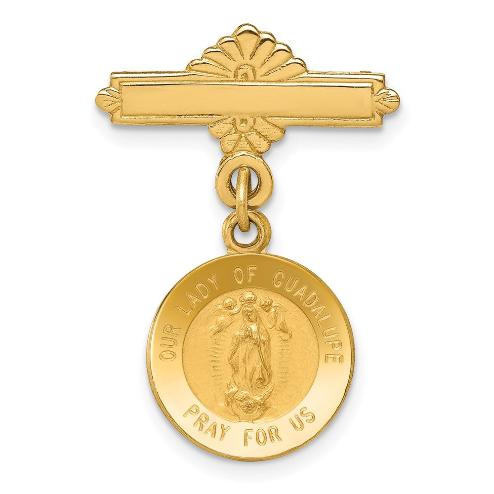 14k Our of Guadalupe Medal Pin