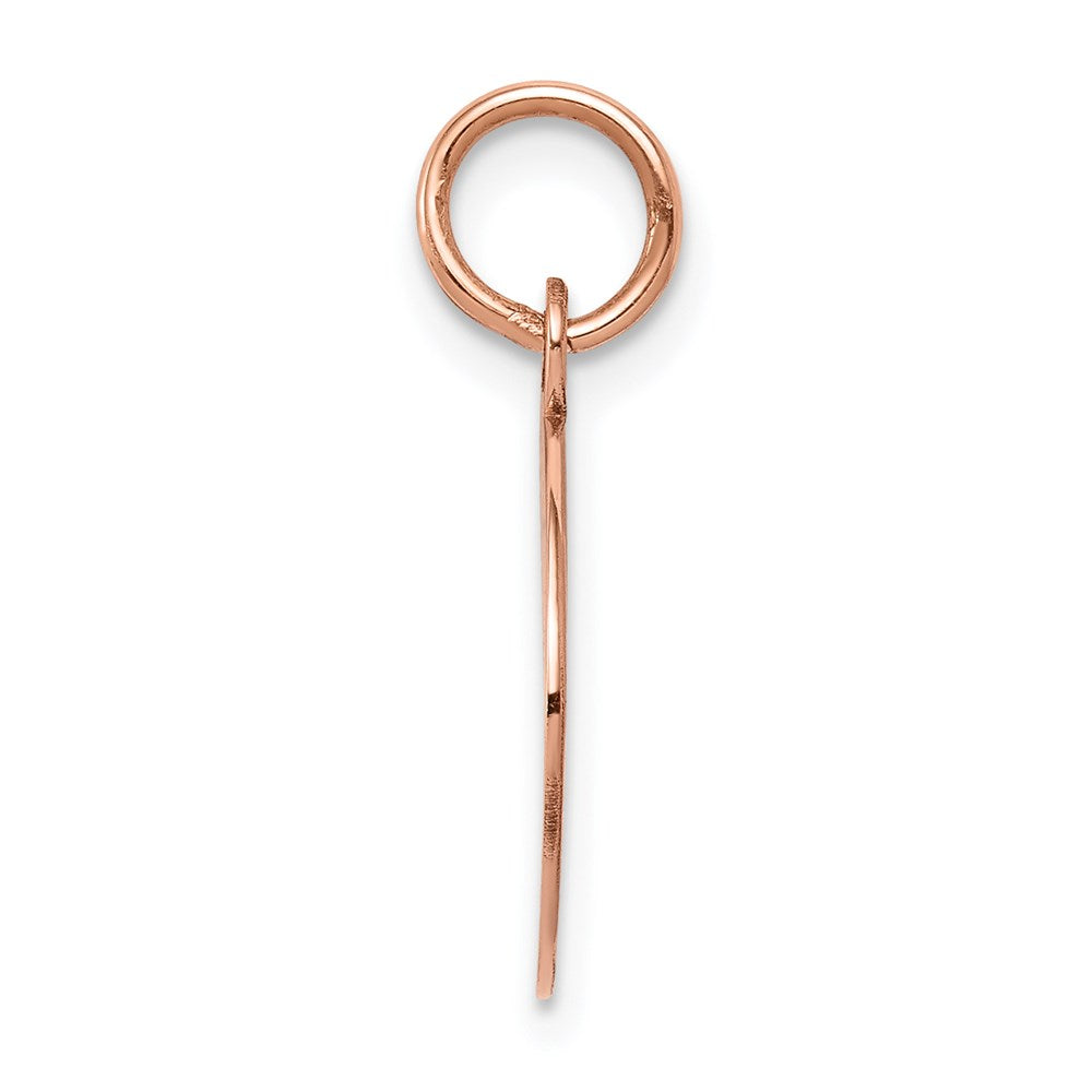 14k Rose Gold Plain .027 Gauge Circular Engraveable Disc Charm