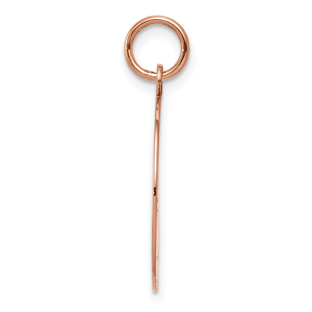 14k Rose Gold Plain .011 Gauge Circular Engraveable Disc Charm