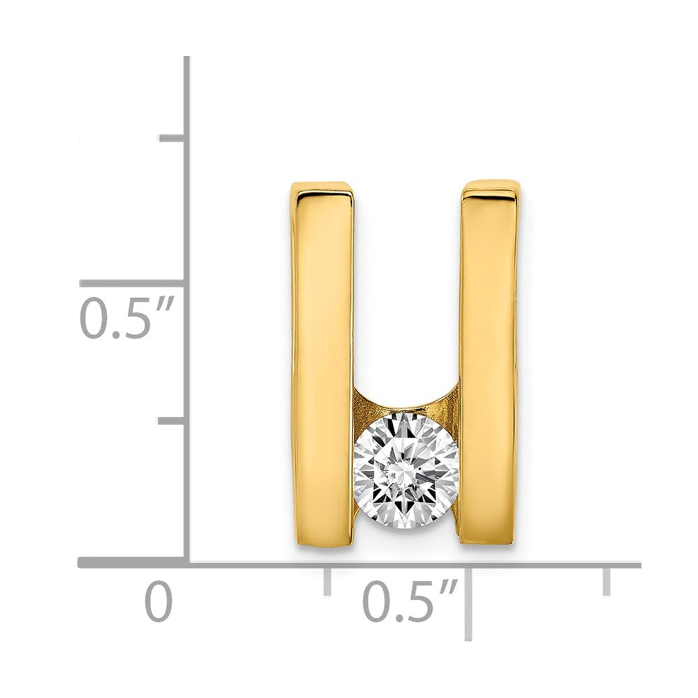 14k VS 5.25mm Diamond Slide