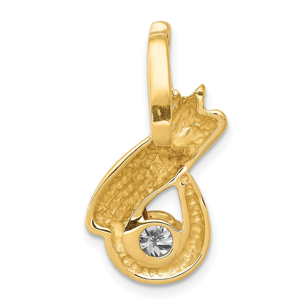 14k 5mm A Diamond Fancy Chain Slide