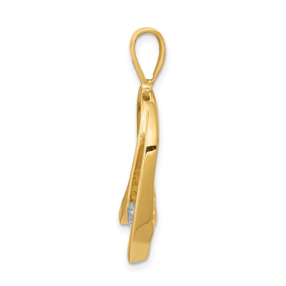 14k Holds 1-4mm stone, AAA Diamond Slide